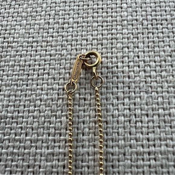 TIFFANY & CO. • Vintage Yellow Gold Tiffany Key Pendant + Fine Ball Chain - Picture 12 of 16